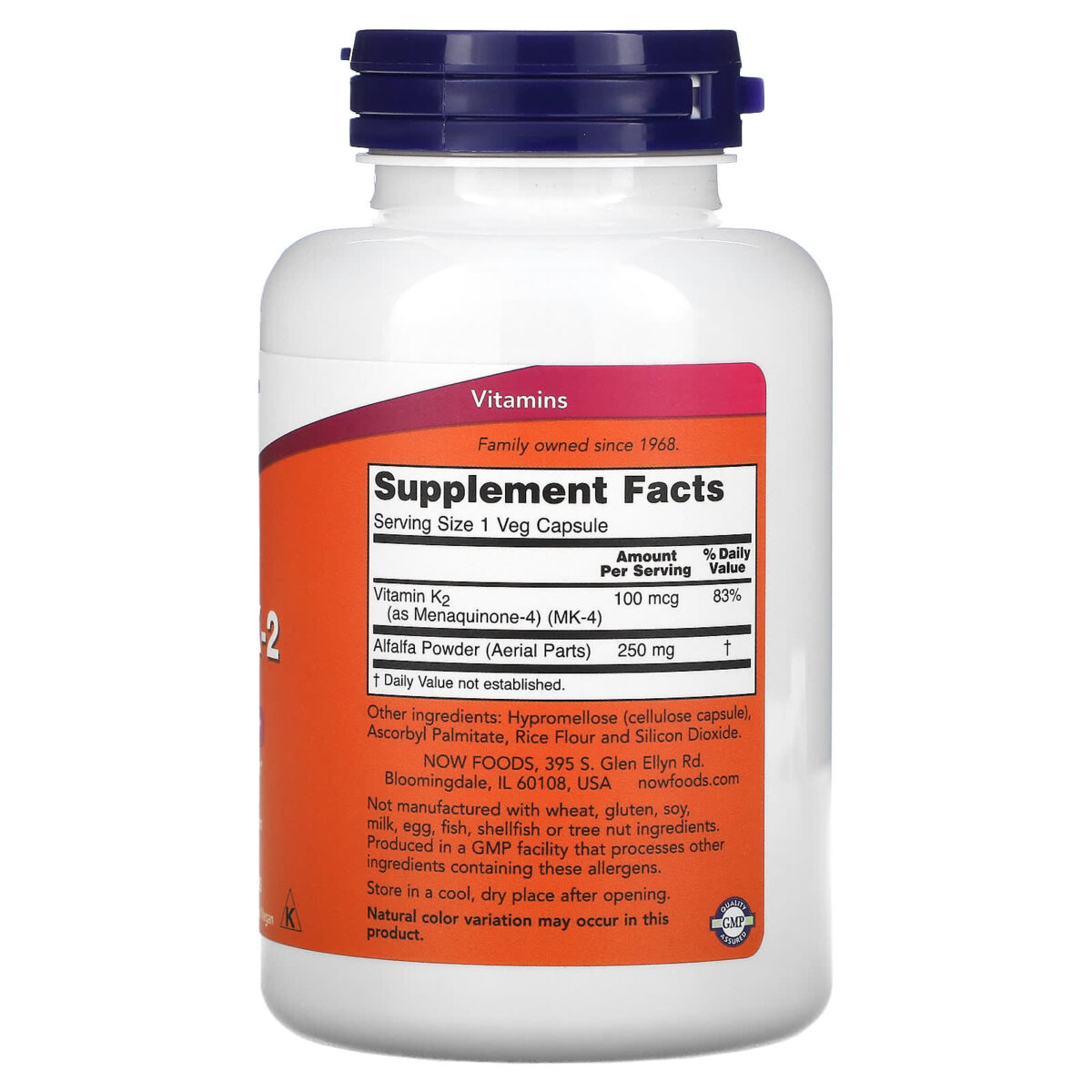 Vitamine K 2 100 µg 250 capsules végétariennes – Image 2