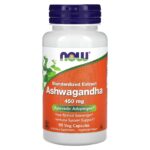 Ashwagandha Extrait standardisé 450 mg 90 capsules végétariennes
