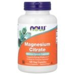 NOW Foods Citrate de magnésium 133 mg – 120 capsules végétales