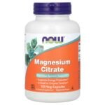 NOW Foods Citrate de magnésium 133 mg – 120 capsules végétales