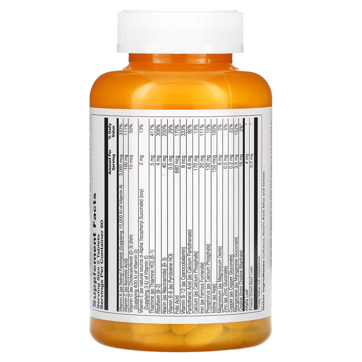 Multivitamines aux minéraux 120 comprimés – Image 2