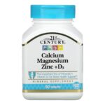 Calcium Magnesium Zinc + D3 90 Comprimés