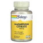 Citrate de magnésium, 400 mg 90 capsules (133 mg pièce)