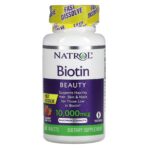 Biotine Dissolution rapide Puissance maximale Fraise 10 000 µg 60 comprimés