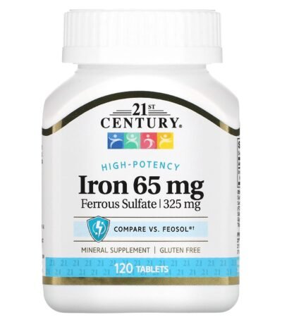 21st Century Fer 65 mg – 120 comprimés