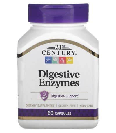 21st Century Enzymes digestives – 60 capsules
