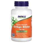 Ginkgo biloba double concentration 120 mg 100 capsules végétariennes