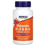Vitamines D 3 et K 2 120 capsules végétariennes