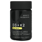 Vitamines D3 + K2 Origine végétale 60 capsules à enveloppe molle végétales