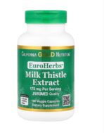 EuroHerbs Milk Thistle Extract-de chardon-Marie Qualité Euromed 175 mg 180 capsules végétales