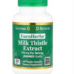 EuroHerbs Milk Thistle Extract-de chardon-Marie Qualité Euromed 175 mg 180 capsules végétales