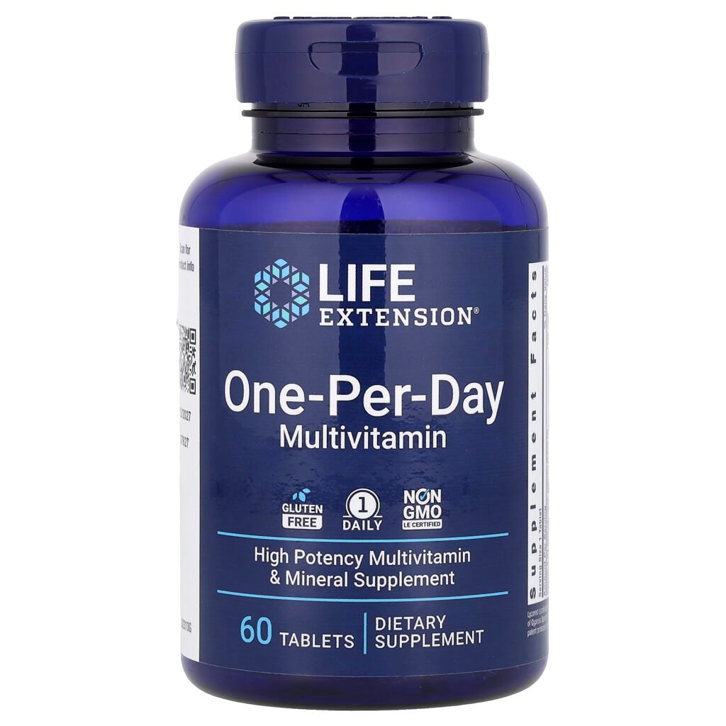 Life Extension Multivitamines One-Per-Day – 60 comprimés