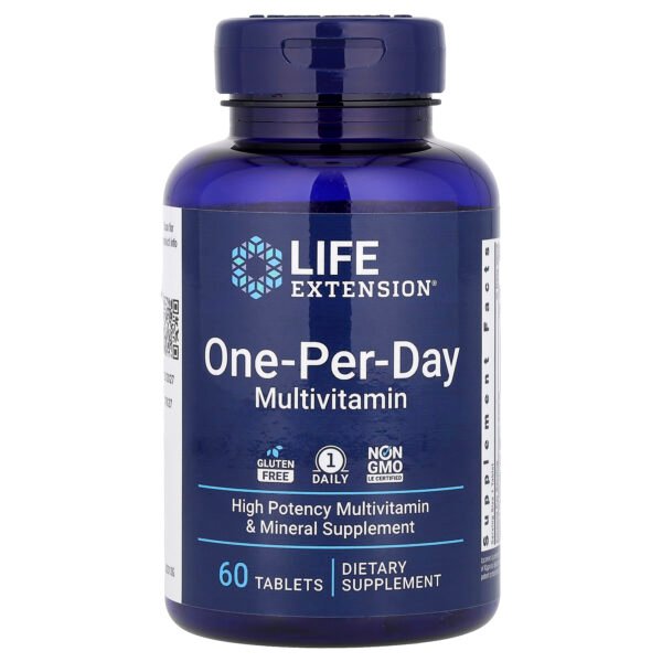 Life Extension Multivitamines One-Per-Day – 60 comprimés