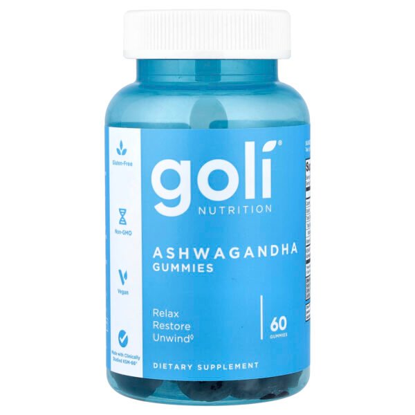 Goli Nutrition Gommes à l'ashwagandha – 60 gommes