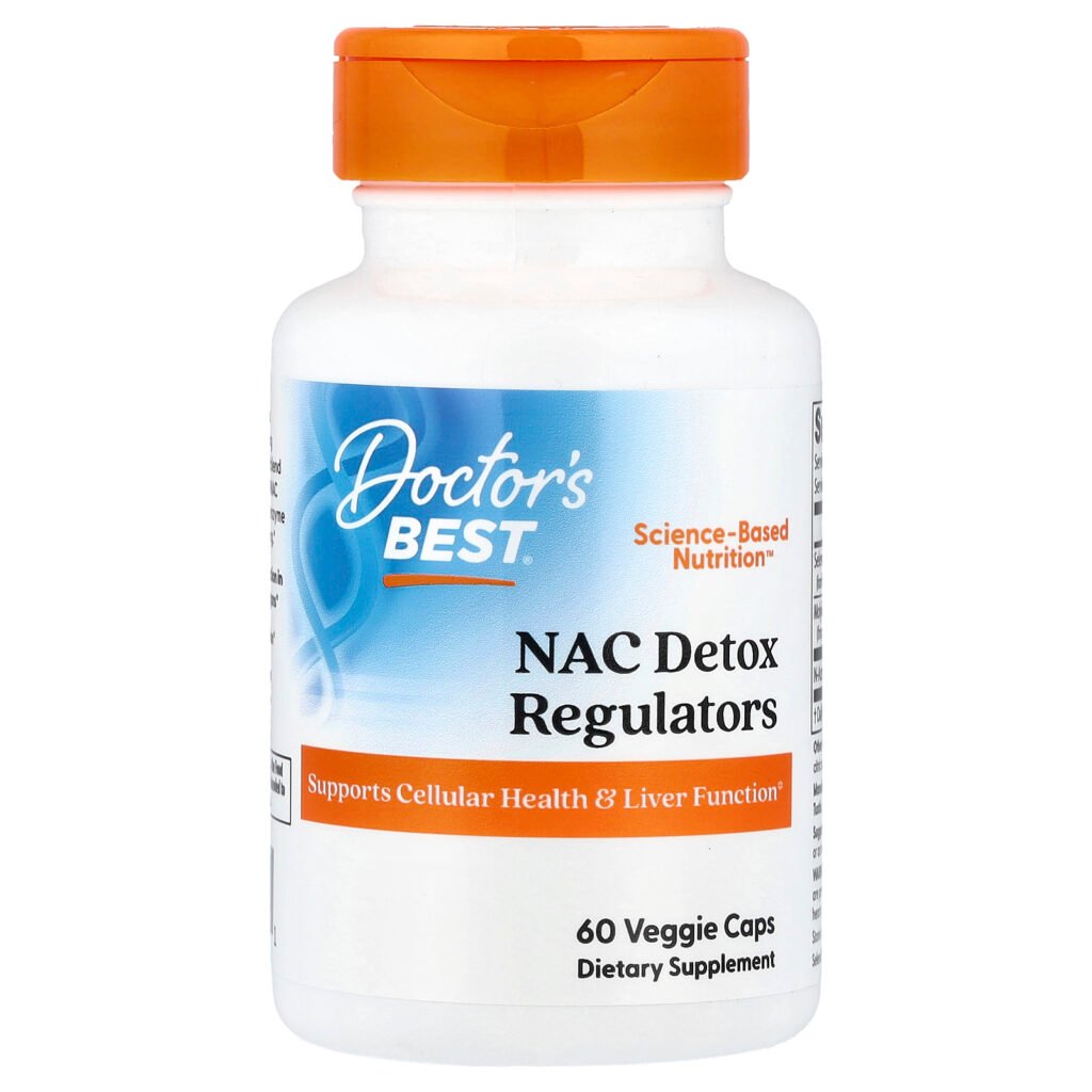 Doctor's Best Régulateurs NAC Détox – 60 gélules végétariennes