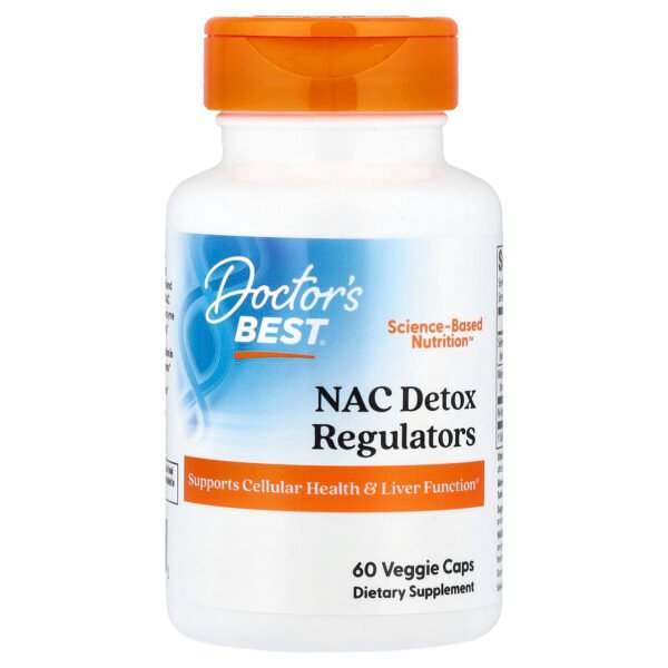 Doctor's Best Régulateurs NAC Détox – 60 gélules végétariennes