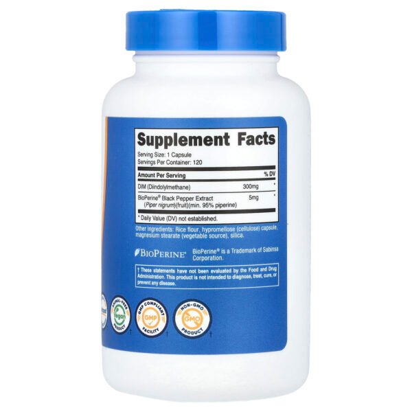 Nutricost DIM, 300 mg – 120 capsules – photo 2