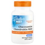Doctor's Best Glucosamine, chondroïtine et MSM – 120 capsules végétales