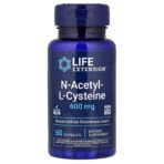Life Extension N-acétylcystéine, 600 mg – 60 capsules