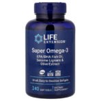 Life Extension Super oméga-3 – 240 capsules molles