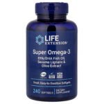 Life Extension Super oméga-3 – 240 capsules molles