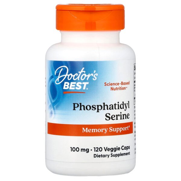 Doctor's Best Phosphatidylsérine avec SerinAid®, 100 mg – 120 capsules végétales
