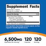 Nutricost Haricot blanc, 6500 mg – 120 capsules (650 mg par capsule) – photo 3