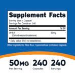 Nutricost DHEA, 50 mg – 240 capsules – photo 3