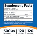 Nutricost DIM, 300 mg – 120 capsules – photo 3