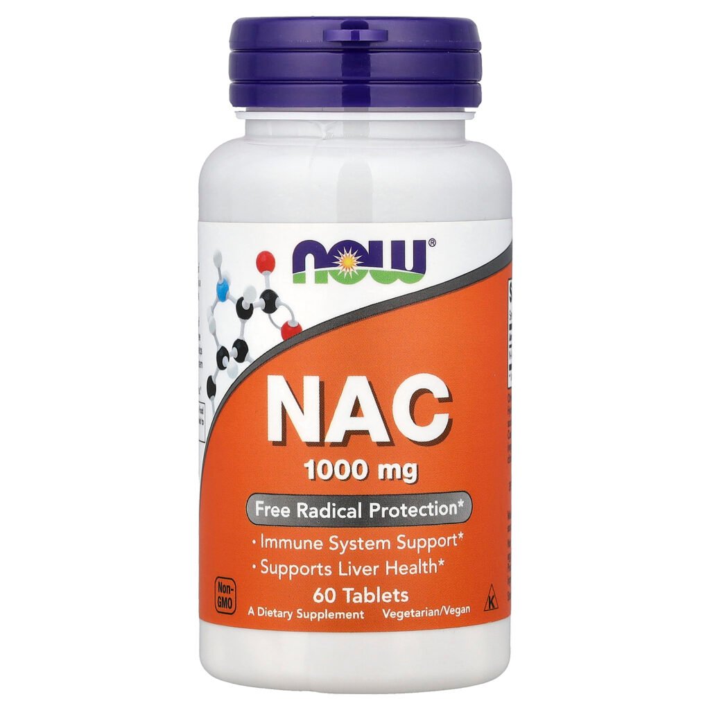 NOW Foods NAC, 1000 mg – 60 comprimés