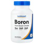 Nutricost Bore, 3 mg – 240 capsules