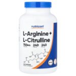 Nutricost L-arginine + L-citrulline – 240 capsules