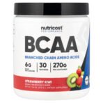 Nutricost Performance BCAA, fraise et kiwi – 270 g