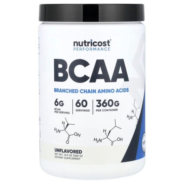 Nutricost Performance BCAA, non aromatisé – 360 g