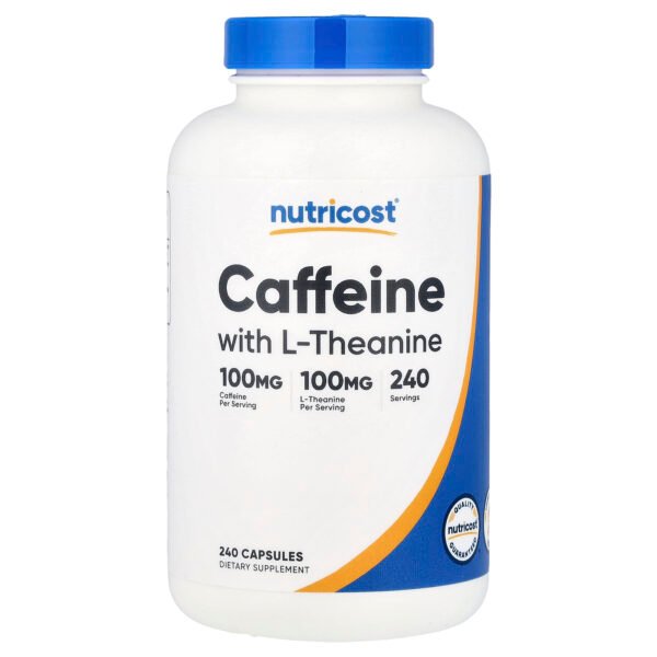 Nutricost Caféine avec L-théanine – 240 capsules