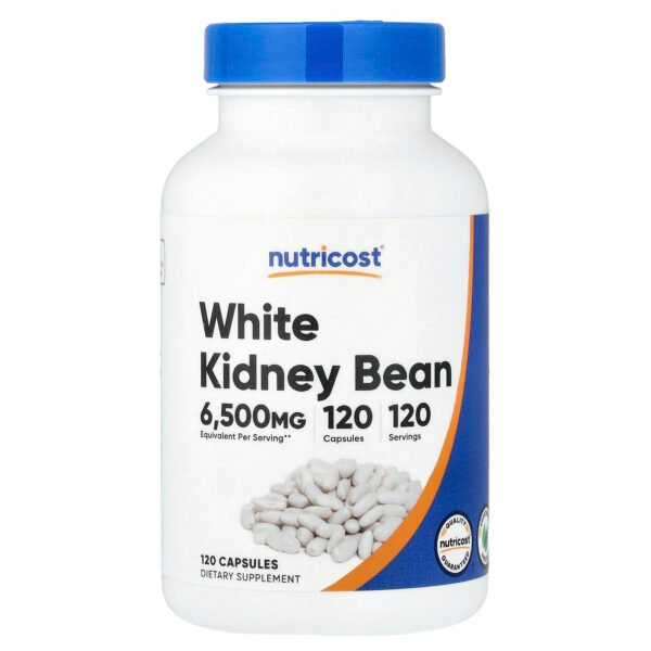 Nutricost Haricot blanc, 6500 mg – 120 capsules (650 mg par capsule)