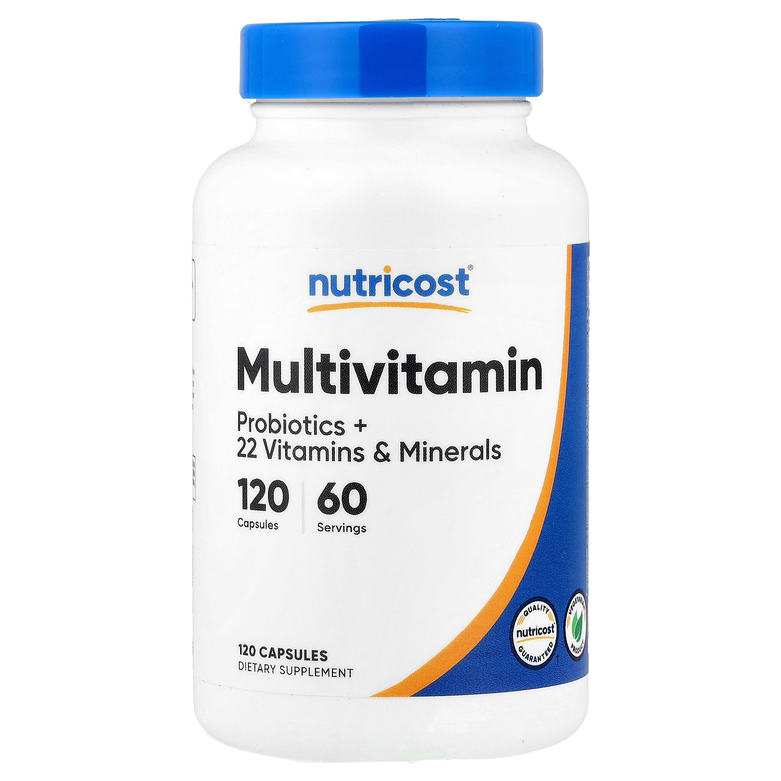 Nutricost Multivitamines, probiotiques + 22 vitamines et minéraux – 120 capsules Nutricost Multivitamines, probiotiques + 22 vitamines et minéraux – 120 capsules