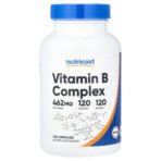 Nutricost Complexe de vitamines B – 120 capsules
