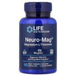 Life Extension Neuro-Mag® L-thréonate de magnésium – 90 capsules végétariennes