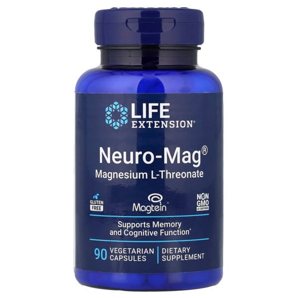 Life Extension Neuro-Mag® L-thréonate de magnésium – 90 capsules végétariennes