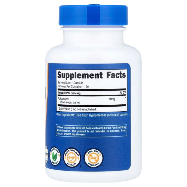 Nutricost Policosanol, 40 mg – 120 capsules – photo 2