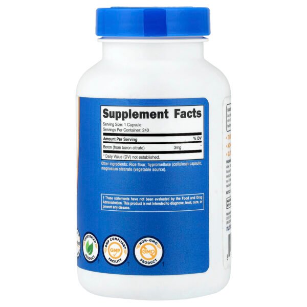 Nutricost Bore, 3 mg – 240 capsules – photo 2