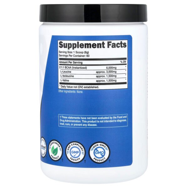 Nutricost Performance BCAA, non aromatisé – 360 g – photo 2