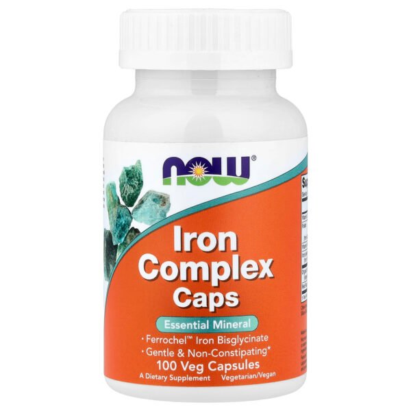 NOW Foods Capsules au complexe de fer – 100 capsules végétariennes