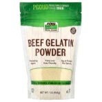 NOW Foods Real Food – Gélatine de bœuf en poudre, 454 g