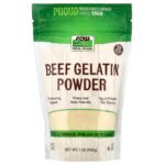 NOW Foods Real Food – Gélatine de bœuf en poudre, 454 g