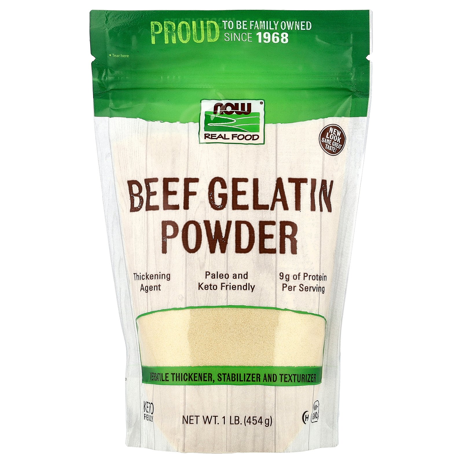 NOW Foods Real Food – Gélatine de bœuf en poudre, 454 g NOW Foods Real Food – Gélatine de bœuf en poudre, 454 g