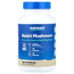 Nutricost Champignon reishi – 120 capsules (750 mg par capsule)
