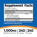 Nutricost Chardon-Marie, 1000 mg – 240 capsules – photo 3