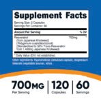 Nutricost Resvératrol, 350 mg – 120 capsules – photo 3